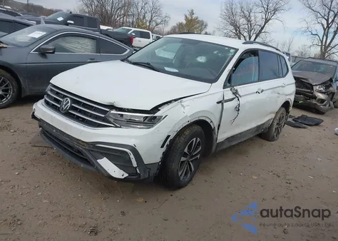 2022 Volkswagen Tiguan 2.0T S z USA, uszkodzony, nr VIN 3VV0B7AX4NM077734